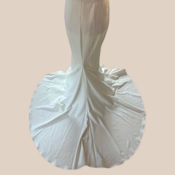 Luxe by Elle Zeitoune Arianna Strapless Bridal Dress Wedding Gown Size 0 US 4 AU - Picture 6 of 16